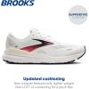 imageBrooks Mens Adrenaline GTS 23 Supportive Running ShoeWhiteCreamPink