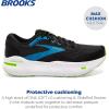 imageBrooks Mens Ghost Max Cushion Neutral Running ampamp Walking ShoeBlackAtomic BlueJasmine