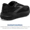 imageBrooks Mens Ghost Max Cushion Neutral Running ampamp Walking ShoeBlackBlackEbony