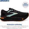imageBrooks Mens Ghost Max Cushion Neutral Running ampamp Walking ShoeBlackOrangeCloud Blue