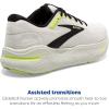 imageBrooks Mens Ghost Max Cushion Neutral Running ampamp Walking ShoeGreyBlackSharp Green