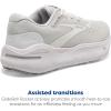 imageBrooks Mens Ghost Max Cushion Neutral Running ampamp Walking ShoeWhiteOysterMetallic Silver