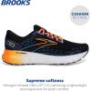 imageBrooks Mens Glycerin 20 Neutral Running ShoeBlackClassic BlueOrange