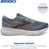 imageBrooks Mens Glycerin 20 Neutral Running ShoeGreyChili OilOrange