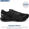 imageBrooks Mens Glycerin GTS 20 Supportive Running ShoeBlackBlackEbony