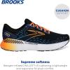 imageBrooks Mens Glycerin GTS 20 Supportive Running ShoeBlackClassic BlueOrange