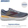 imageBrooks Mens Glycerin GTS 20 Supportive Running ShoeGreyChili OilOrange