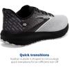 imageBrooks Mens Launch 10 Neutral Running ShoeBlackBlackened PearlWhite
