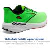 imageBrooks Mens Launch GTS 10 Supportive Running ShoeGreen GeckoRed OrangeWhite