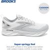 imageBrooks Mens Levitate 6 Neutral Running ShoeBright WhiteOyster Mushroom
