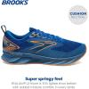 imageBrooks Mens Levitate 6 Neutral Running ShoeClassic BlueOrange