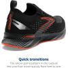 imageBrooks Mens Levitate Stealthfit 6 Neutral Running ShoeBlackSpicy Orange