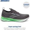 imageBrooks Mens Levitate Stealthfit 6 Neutral Running ShoeBlackened PearlGreenWhite