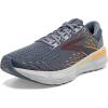 imageBrooks Mens Glycerin GTS 20 Supportive Running ShoeGreyChili OilOrange