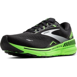 imageBrooks Mens Adrenaline GTS 23 Supportive Running ShoeBlackGreenWhite