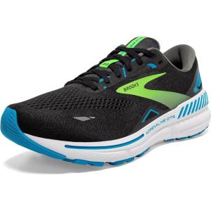 imageBrooks Mens Adrenaline GTS 23 Supportive Running ShoeBlackHawaiian OceanGreen