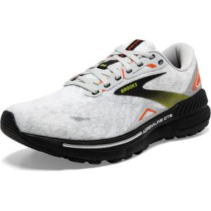 imageBrooks Mens Adrenaline GTS 23 Supportive Running ShoeOysterBlackRed Orange
