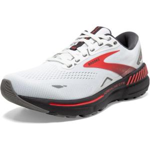 imageBrooks Mens Adrenaline GTS 23 Supportive Running ShoeWhiteBlackened PearlRed