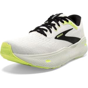 imageBrooks Mens Ghost Max Cushion Neutral Running ampamp Walking ShoeGreyBlackSharp Green