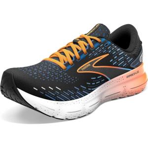 imageBrooks Mens Glycerin 20 Neutral Running ShoeBlackClassic BlueOrange