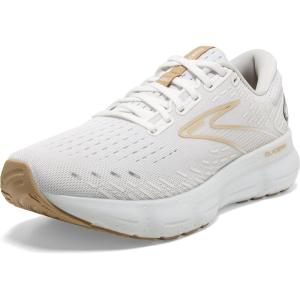 imageBrooks Mens Glycerin 20 Neutral Running ShoeWhiteKhaki