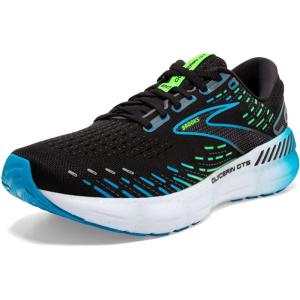 imageBrooks Mens Glycerin GTS 20 Supportive Running ShoeBlackHawaiian OceanGreen