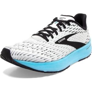 imageBrooks Mens Hyperion Tempo Running ShoeWhiteBlackIced Aqua