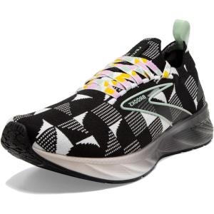 imageBrooks Mens Levitate Stealthfit 6 Neutral Running ShoeBlackWhiteSubtle Green
