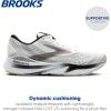 imageBrooks Mens Adrenaline GTS 24 Supportive Running ShoeWhiteBlackPelican