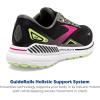 imageBrooks Womens Adrenaline GTS 23 Supportive Running ShoeBlackGunmetalSharp Green
