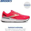 imageBrooks Womens Adrenaline GTS 23 Supportive Running ShoeDiva PinkYellowBlack