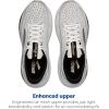 imageBrooks Womens Adrenaline GTS 24 Supportive Running ShoeWhiteBlackPelican