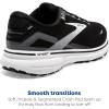 imageBrooks Womens Ghost 15 Neutral Running ShoeBlackBlackened PearlWhite