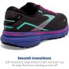 imageBrooks Womens Ghost 15 Neutral Running ShoeBlackBlueAruba