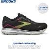 imageBrooks Womens Ghost 15 Neutral Running ShoeBlackEbonySharp Green