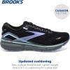 imageBrooks Womens Ghost 15 Neutral Running ShoeBlackJacarandaSalt