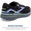 imageBrooks Womens Ghost 15 Neutral Running ShoeBlackJacarandaSalt