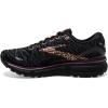 imageBrooks Womens Ghost 15 Neutral Running ShoeBlackSpring CrocusSunburn