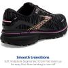 imageBrooks Womens Ghost 15 Neutral Running ShoeBlackSpring CrocusSunburn