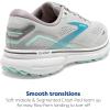 imageBrooks Womens Ghost 15 Neutral Running ShoeGreyBlackened PearlBlue