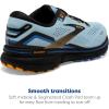 imageBrooks Womens Ghost 15 Neutral Running ShoeLight BlueBlackYellow
