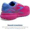 imageBrooks Womens Ghost 15 Neutral Running ShoePink GloBlueFuchsia