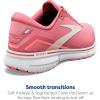 imageBrooks Womens Ghost 15 Neutral Running ShoeSlate RoseFiery CoralWhite