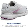 imageBrooks Womens Ghost 15 Neutral Running ShoeWhiteOysterViola