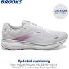 imageBrooks Womens Ghost 15 Neutral Running ShoeWhiteOysterViola