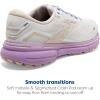 imageBrooks Womens Ghost 15 Neutral Running ShoeWhiteParchmentLavendula