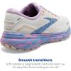 imageBrooks Womens Ghost 15 Neutral Running ShoeWhiteVistaLavendula