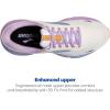 imageBrooks Womens Ghost 15 Neutral Running ShoeWhiteVistaLavendula