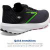 imageBrooks Womens Launch 10 Neutral Running ShoeBlackBlackened PearlGreen