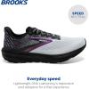 imageBrooks Womens Launch 10 Neutral Running ShoeBlackWhiteViolet
